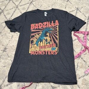 Dadzilla Father of Monsters Kids T-Shirt - Dark Gray